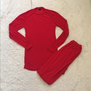 Patagonia red pj set